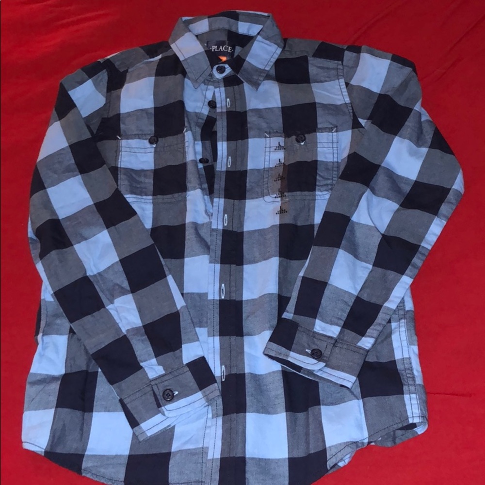 Boys Plaid Button Down